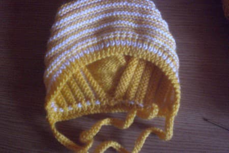 Вязание шапочки спицами для новорожденных