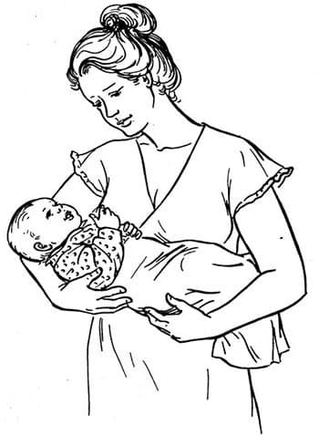 Как правильно брать новорожденного на руки
