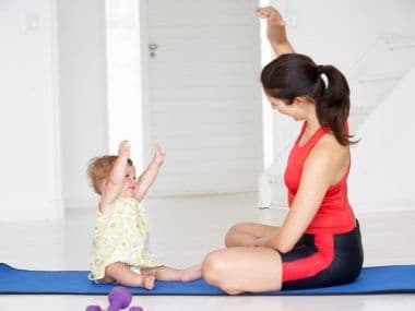 Тренировки дома с малышом