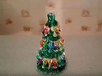 Елка из конфет своими руками мастер класс