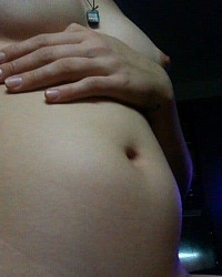 Мой животик на 11 неделе беременности